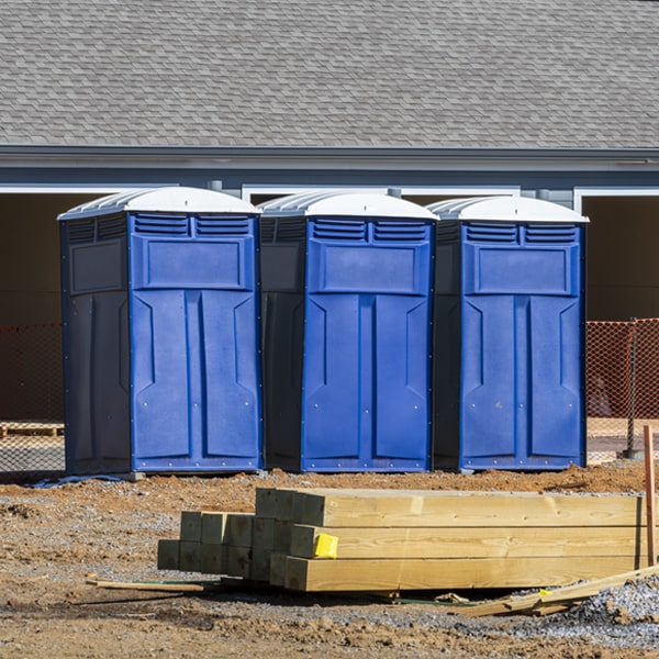 how do you dispose of waste after the porta potties have been emptied in Adamsville